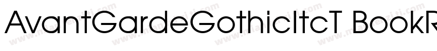 AvantGardeGothicItcT BookRo1字体转换